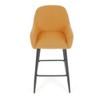 Barová židle, žlutá, látka,AUB-V4009 YEL6