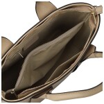 Trendy dámská kožená kabelka do ruky Rosalyn, béžová