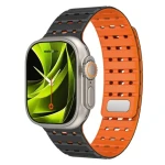 Mobile Origin Magnetic Strap Apple Watch 49mm/46mm/45mm/44mm černá/oranžová (AWMS-01-BLK-ORG)