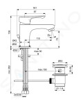 IDEAL STANDARD - Alpha Umyvadlová baterie s výpustí, chrom BC647AA