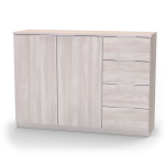 Nábytek Mikulík Komoda VARIO 5 - šedé úchytky ROZMĚR: (š/v/hl.) 100 x 86,5 x 40,5 cm