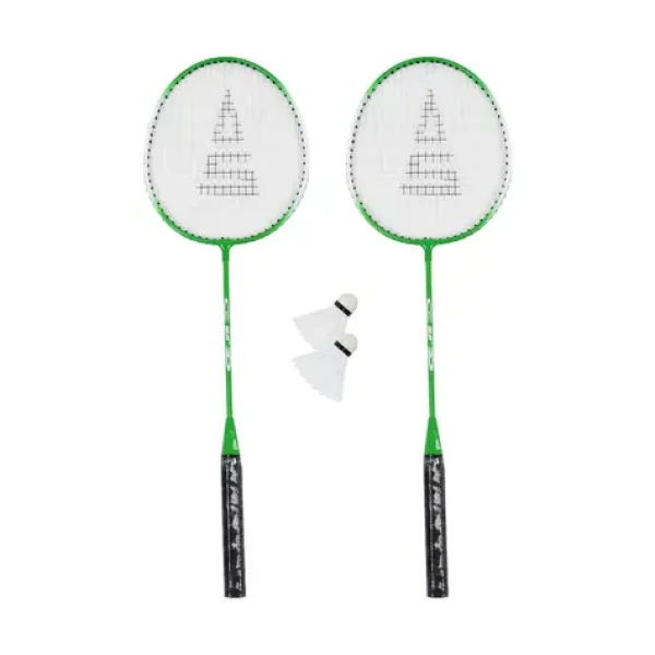 RULYT SULOV Badmintonový set zeleno-bílá / 2x raketa 24 cm / 2x míček / cestovní vak