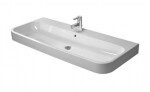 DURAVIT - Happy D.2 Umyvadlo 120x51 cm, s přepadem, otvor pro baterii, bílá 2318120000