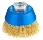Bosch Clean for Metal O70 mm M14 / Drátěný kartáč / 0,3 mm pomosazený drát / 12 500 ot/min (1608614020)