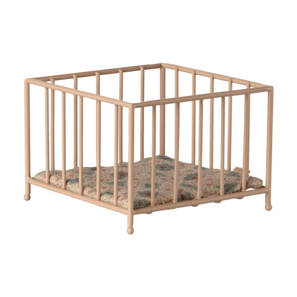 Maileg Ohrádka pro zvířátka Maileg Micro – Rose, růžová barva, kov, textil