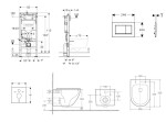 GEBERIT - Duofix Set předstěnové instalace, klozetu Oudee a sedátka softclose, tlačítko Sigma20, matná černá/černá SANI11CA5168