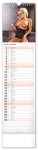 Nástěnný kalendář vázankový/kravata 2026 NOTIQUE - Spicy Girls, 12 x 48 cm