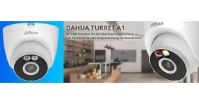 Dahua Turret A1 bílá / Venkovní IP kamera / 5 Mpx / Wi-Fi 6 / barevné noční vidění / IP67 (DH-IPC-T5AP-PV-0360B-EUR)