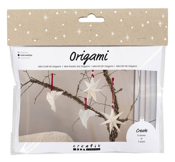 Kreativní sada Origami holubice a hvězdy