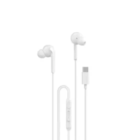 Dudao X3C drátová sluchátka do uší bílá / s mikrofonem / USB-C / 1.2 m (164548)