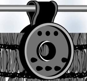 Úchyty na stínovky – Fixatex - ø 4 cm, 15 kusů v balení