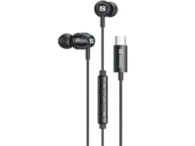 Sandberg In-Earset + Line-Mic černá / Sluchátka s mikrofonem / USB-A/C / 1.2m (126-50)