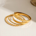ELENYS Amelie – pozlacený náramek 18K žluté zlato Délka náramku: 19,5 cm / průměr 6,1 cm