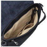 Trendy dámská koženková crossbody kabelka Relinda, tmavě modrá