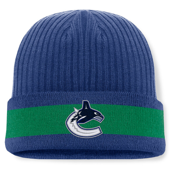 Fanatics Pánská zimní čepice Vancouver Canucks NHL A/CAP Beanie Cuff