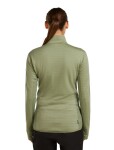 Dámská merino mikina ICEBREAKER Wmns 300 RealFleece Descender LS Zip, Lichen velikost: S