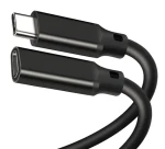 PremiumCord Prodlužovací kabel USB-C černá / Kabel / USB 3.2 Gen 2 / 10 Gb/s / 65 W / 1,5 m (ku31mfa015)