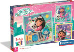 Puzzle Gábinin kouzelný domek 3x48 dílků