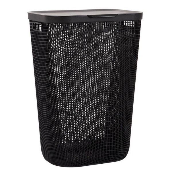 Koš na špinávé prádlo MY MESH antracit, 55 l