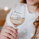 Bella Rose Sklenice na víno Všechno bude CZ, čirá barva, sklo, 350 ml