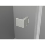 MEXEN/S - Lunar-B Duo sprchový kout dveře křídlové 100 x 85, transparent, nikl kartáčovaný 832-100L-085P-97-00