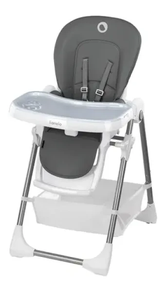 LIONELO Jídelní židlička Linn Plus Grey / od 6 měsíců (LO-LINN PLUS GREY)