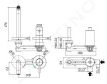 Nion Sprchové dveře pivotové dvoukřídlé L/P, 800 mm, Jika perla Glass, stříbrná/transparentní sklo H2562N10006681