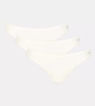 Dámské kalhotky GO Daily Cotton Mini 3P - WHITE - bílé 00GZ - SLOGGI WHITE M