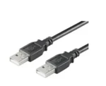 MicroConnect kabel USB2.0 A (M) - USB2.0 A (M) / 1m / černá (USBAA1B)
