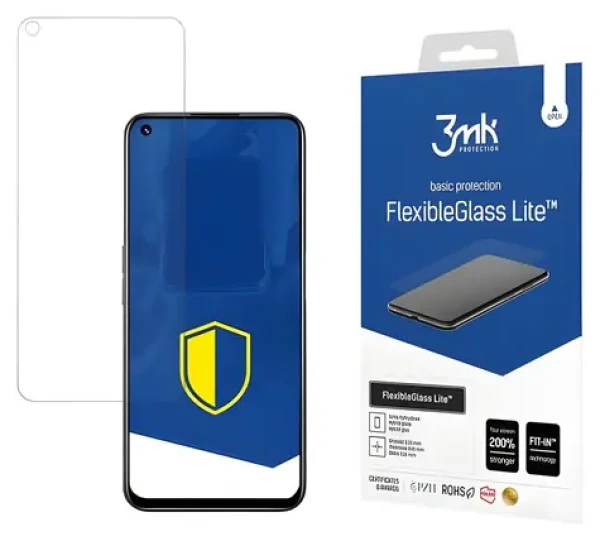 3mk FlexibleGlass Lite ochranné sklo pro Realme 8i / Ochranné sklo / Hybridní / Tloušťka 0,16 mm / Tvrdost 6H