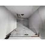 MEXEN/S - Lunar L sprchové dveře křídlové pravé 95, transparent, měď kartáčovaná 834L-095-000-65-00-P