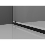 MEXEN/S - Exo sprchový kout dveře křídlové 95 x 85, transparent, černá 8181-095-085-70-00