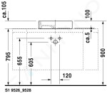 DURAVIT - Starck 1 Umyvadlová mísa 470x470 mm, bez přepadu, bez otvoru pro baterii, WonderGliss, bílá 03874700281