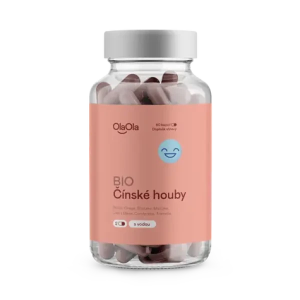 OlaOla BIO Čínské houby / 60 kapslí (110012)