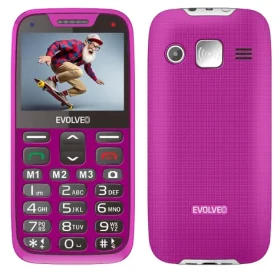 EVOLVEO EasyPhone XR + stojánek růžová / 2.3" / SOS / Bluetooth / FM / microSD (EP-601-XR-PK)