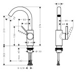 HANSGROHE - Zesis S Umyvadlová baterie s výpustí Push-Open, CoolStart, matná černá 74742670