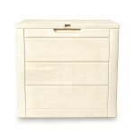 Zahradní úložný box 56x43x53cm, plast, béžová, AZB-G2035 CRM