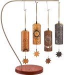 Meinl Sonic Energy 4 pc Cosmic Bamboo Chime Set + Stand