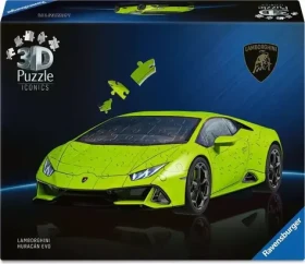 Ravensburger 3D Puzzle Iconics: Lamborghini Huracán Evo zelené
