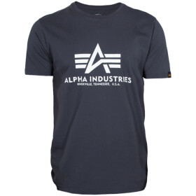 Alpha Industries Tričko Basic T-Shirt navy M