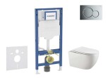 GEBERIT - Duofix Set předstěnové instalace, klozetu Gaia a sedátka softclose, tlačítko Sigma01, lesklý chrom SANI11CA1132B