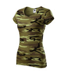Camo Pure tričko dámské camouflage green 2XL