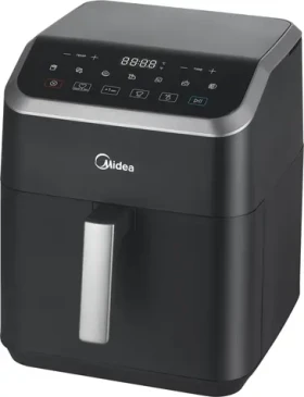 Midea MAD55000ADK černá / Horkovzdušná fritéza / 1900 W / objem 5.5 l (MAD55000ADK)