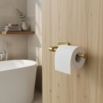 REA - Držák na toaletní papír 5909 Nico Brush Gold REA-88061