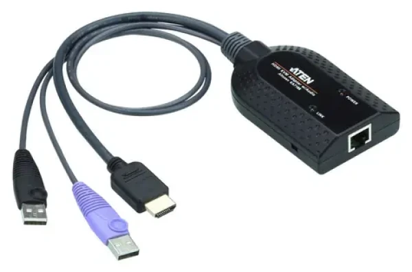 ATEN USB HDMI Virtual Media / Adaptér KVM / HDMI + USB + RJ-45 / černá (KA7188-AX)