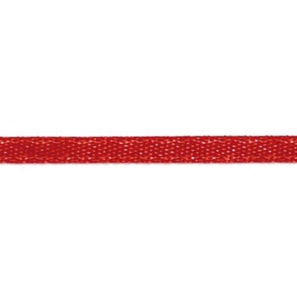Saténová stuha červená 3 mm x 10 m