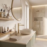 REA - Koupelnová baterie Grace Brush Gold High REA-B8939