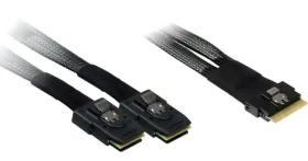 Inter-tech SAS kabel SFF-8654 - 2x SFF-8087 / Kabel / 24 Gb/s / 0,75 m (88885641)