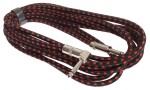 Amumu Woven Instrument Cable Red Angled 5 m