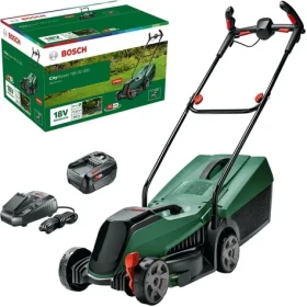 Bosch CityMower 18V-32-300 zelená/černá / Aku sekačka na trávu / 18V / Šířka záběru 32 cm / Koš 30 L (06008B9A0A)